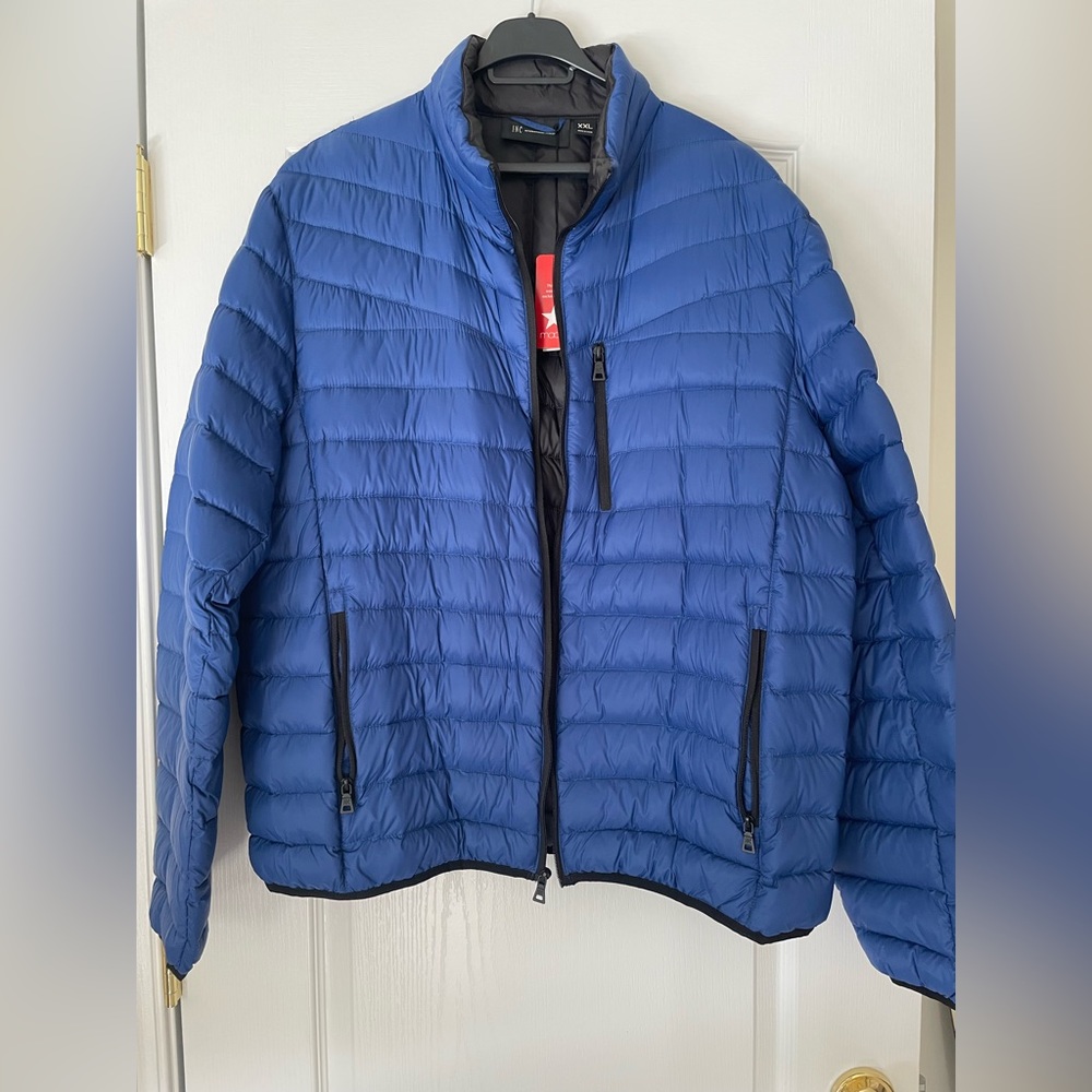 New INC International concepts Down Packable Men’s Jacket Blue Size XXL